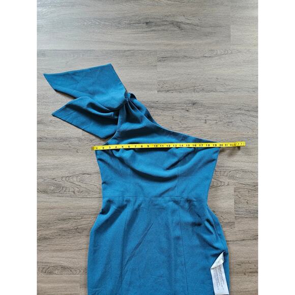 Dress the Population Peacock Blue One Shoulder Georgina Dress NWOT Size XXL - Picture 12 of 14